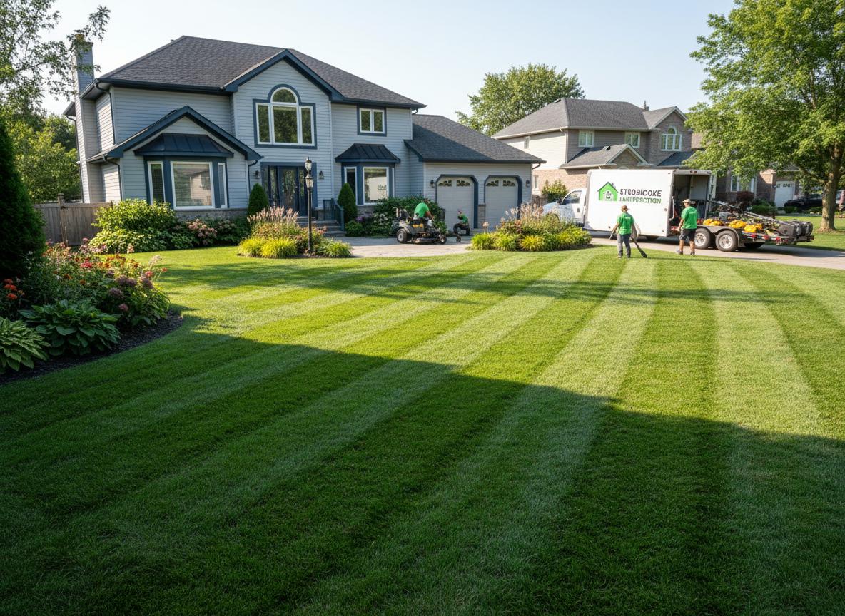 Professional lawn mowing service